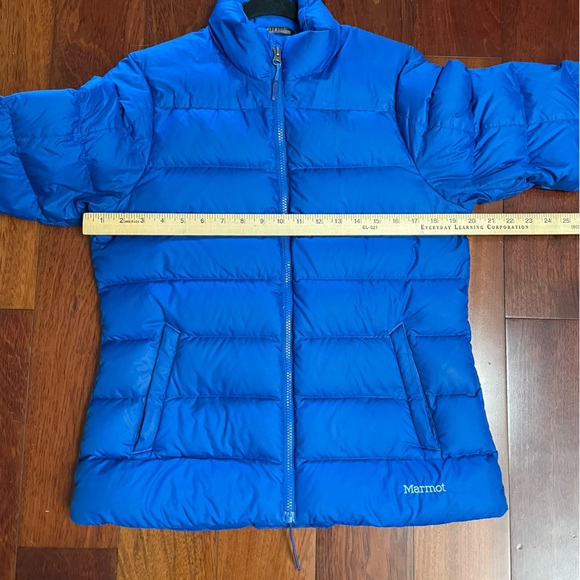 Marmot Down Puffer Jacket 700 Fill Blue Packable Quilted Women's Sz M B29 - Picture 11 of 14